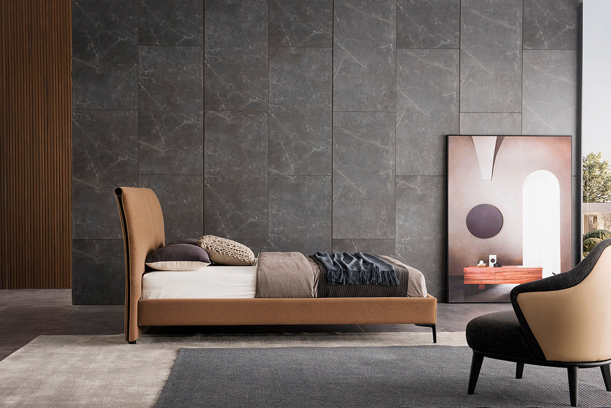 GC2015 Italian Minimalist Upholstered Bed