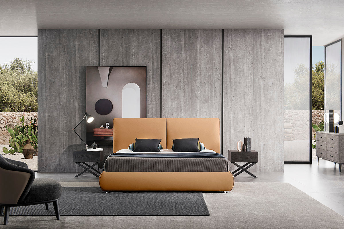 GC2015 Italian Minimalist Upholstered Bed