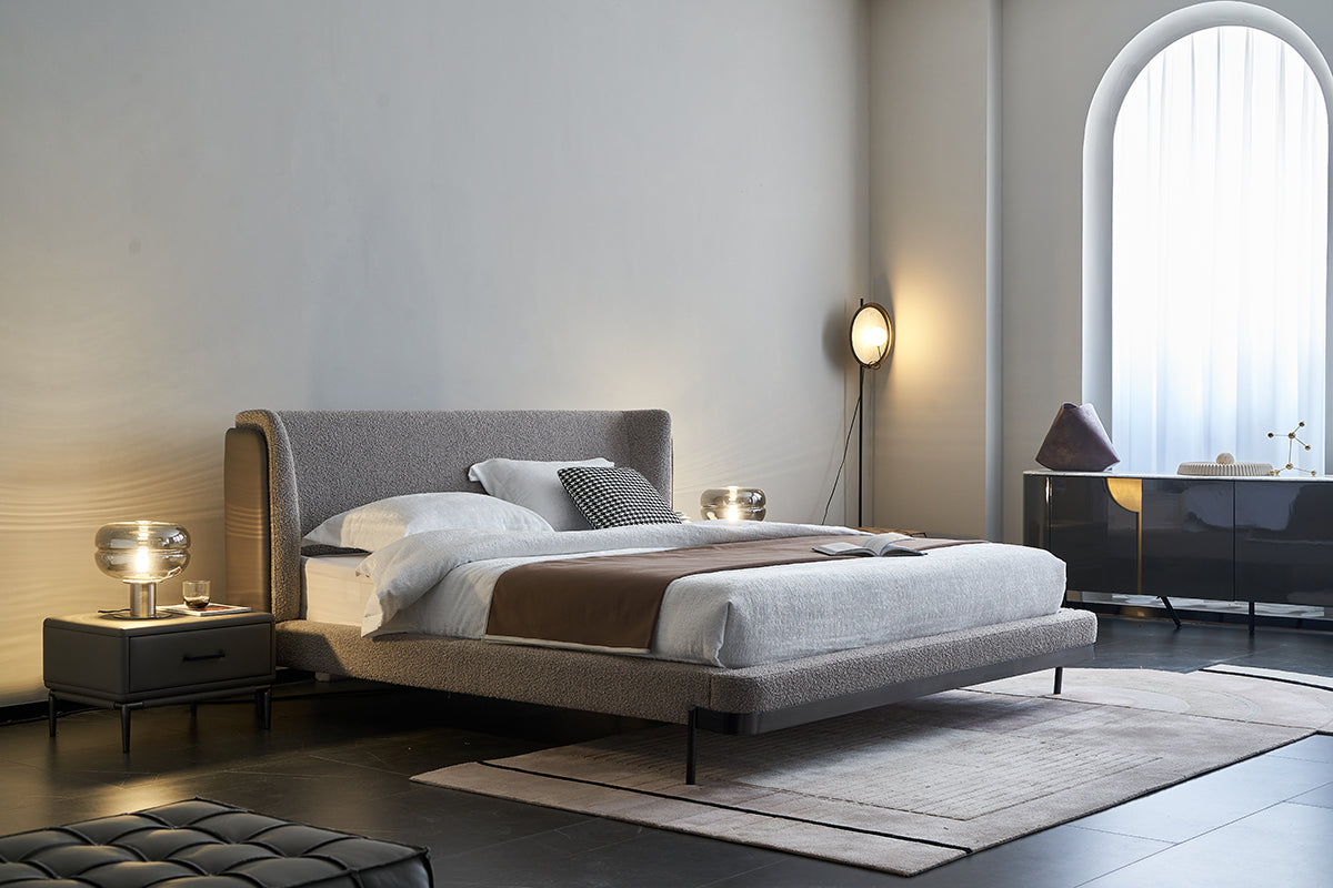 GC2123 Hot Sell Lambswool Upholstered Bed