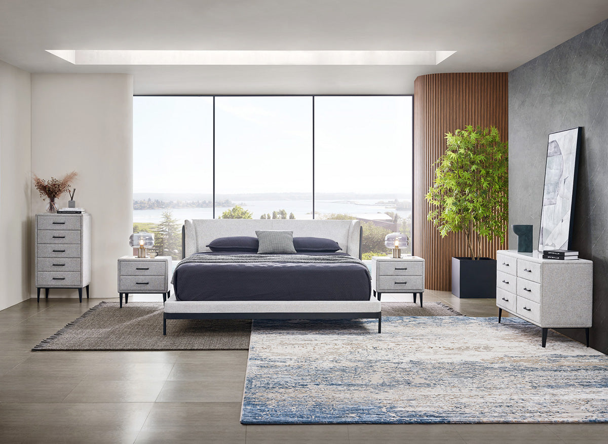 GC2123 Hot Sell Lambswool Upholstered Bed