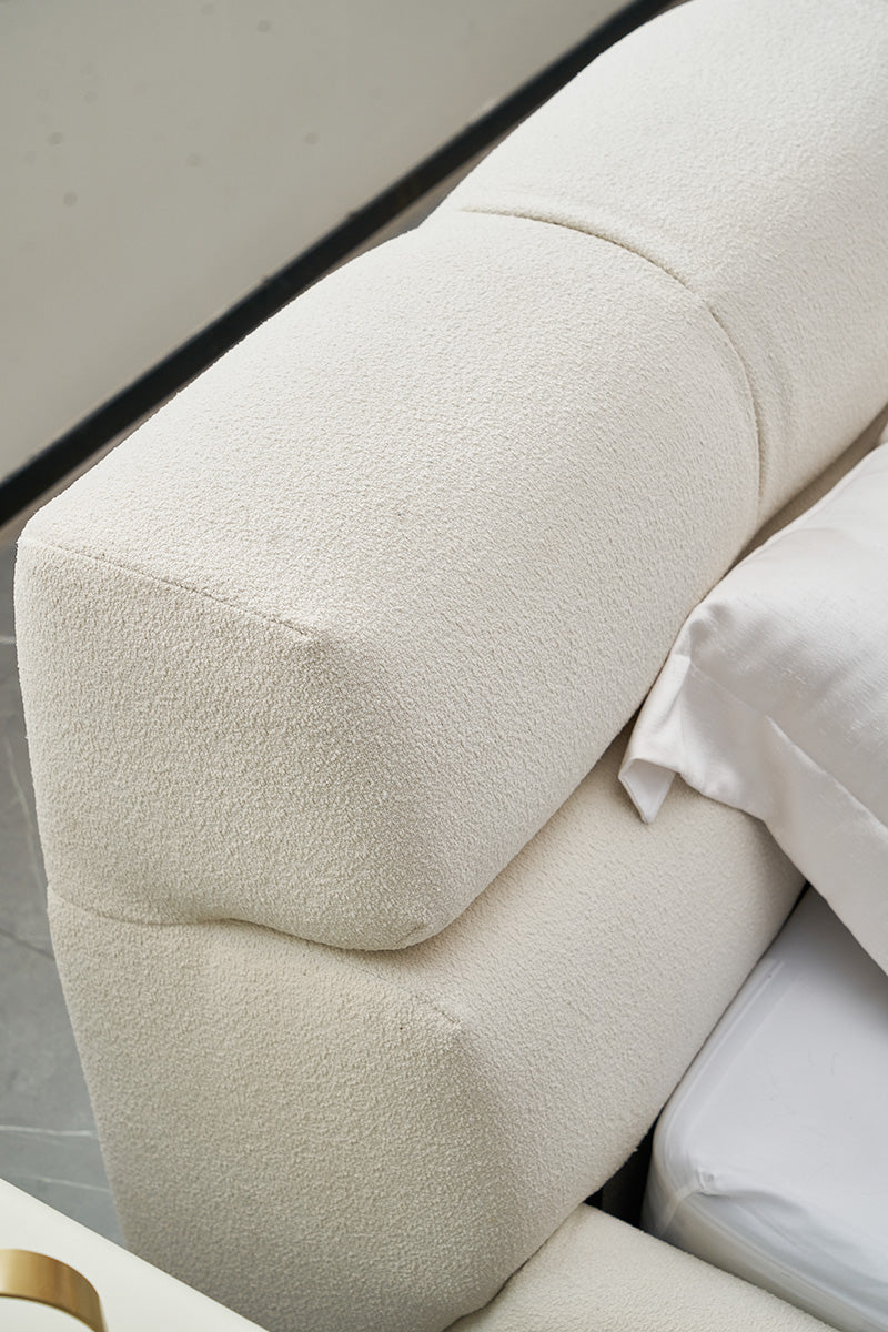 GC2216 Hot Sell Module Lambswool Upholstered Bed
