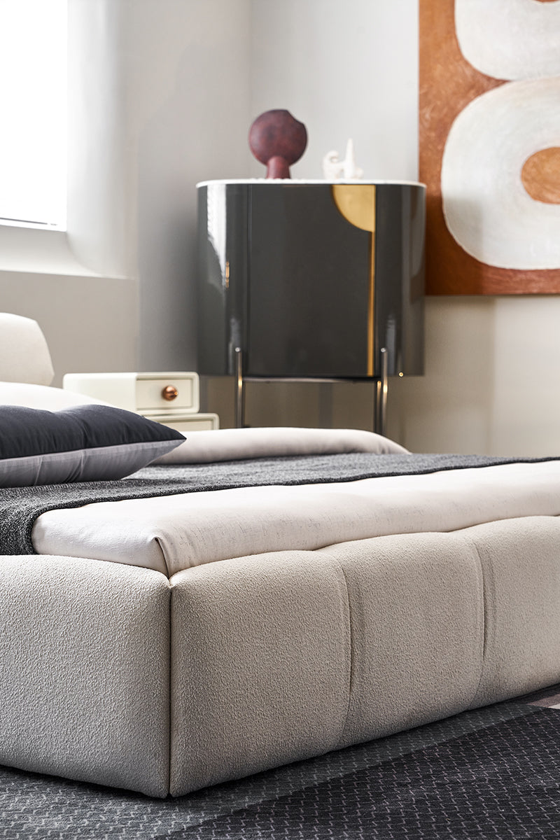 GC2216 Hot Sell Module Lambswool Upholstered Bed