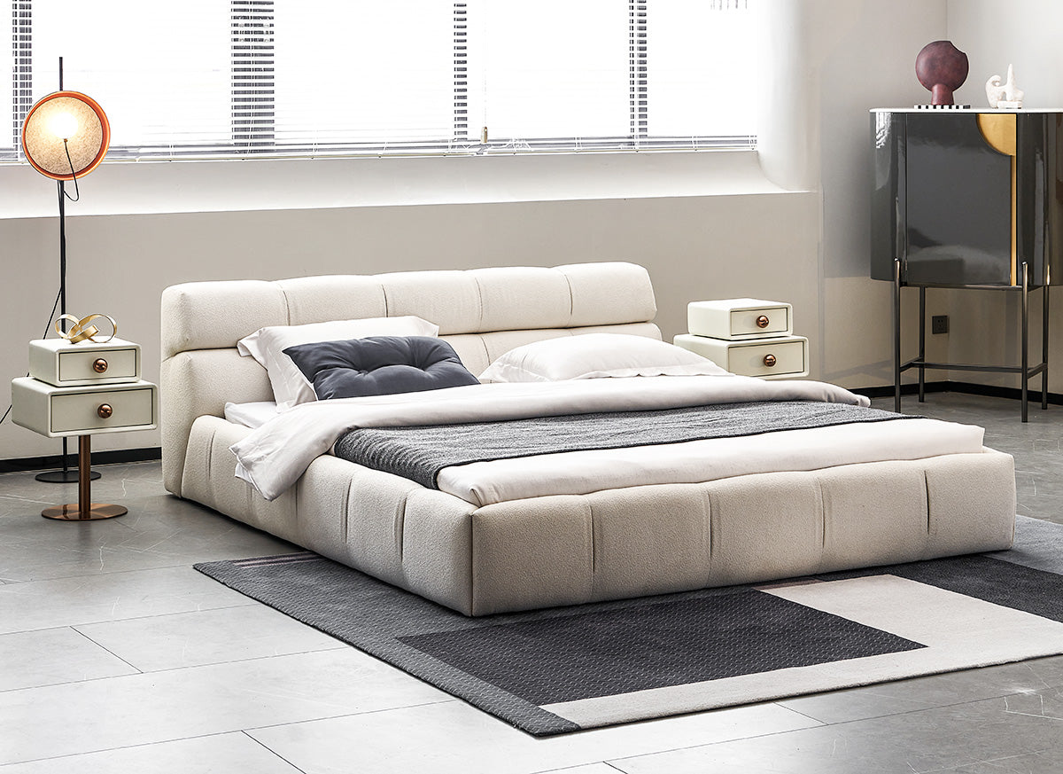 GC2216 Hot Sell Module Lambswool Upholstered Bed