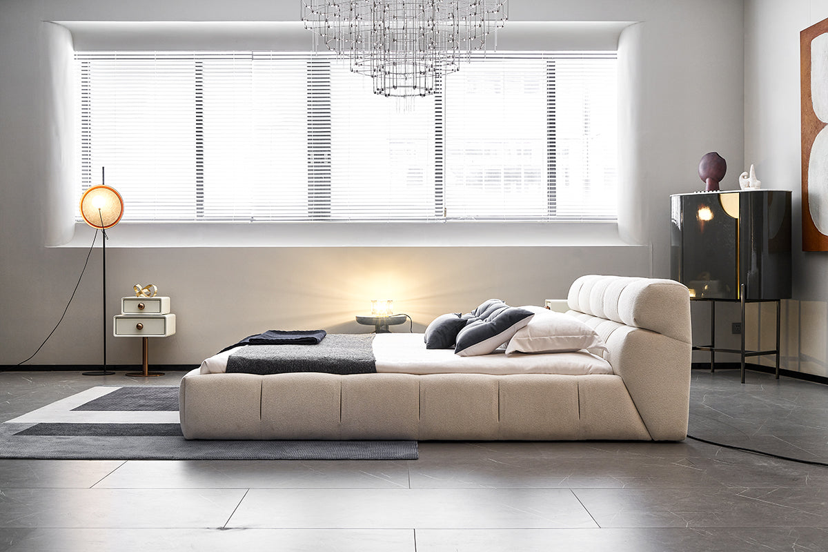 GC2216 Hot Sell Module Lambswool Upholstered Bed