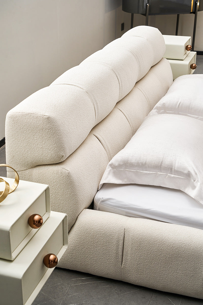 GC2216 Hot Sell Module Lambswool Upholstered Bed