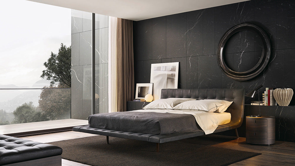 سرير مبطن بتصميم إيطالي بسيط GC2238