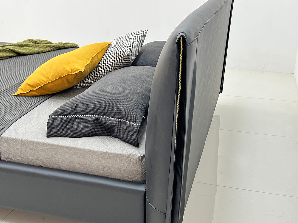 GC2245 Modern Leather&Fabric Upholstered Bed