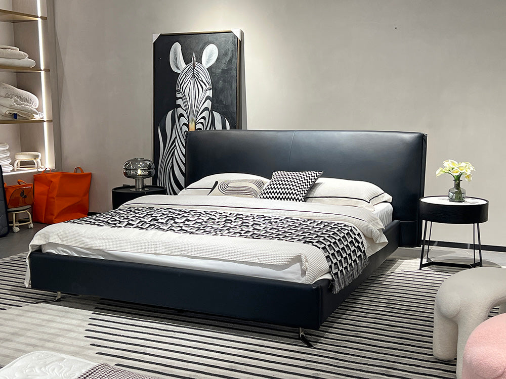 GC2245 Modern Leather&Fabric Upholstered Bed