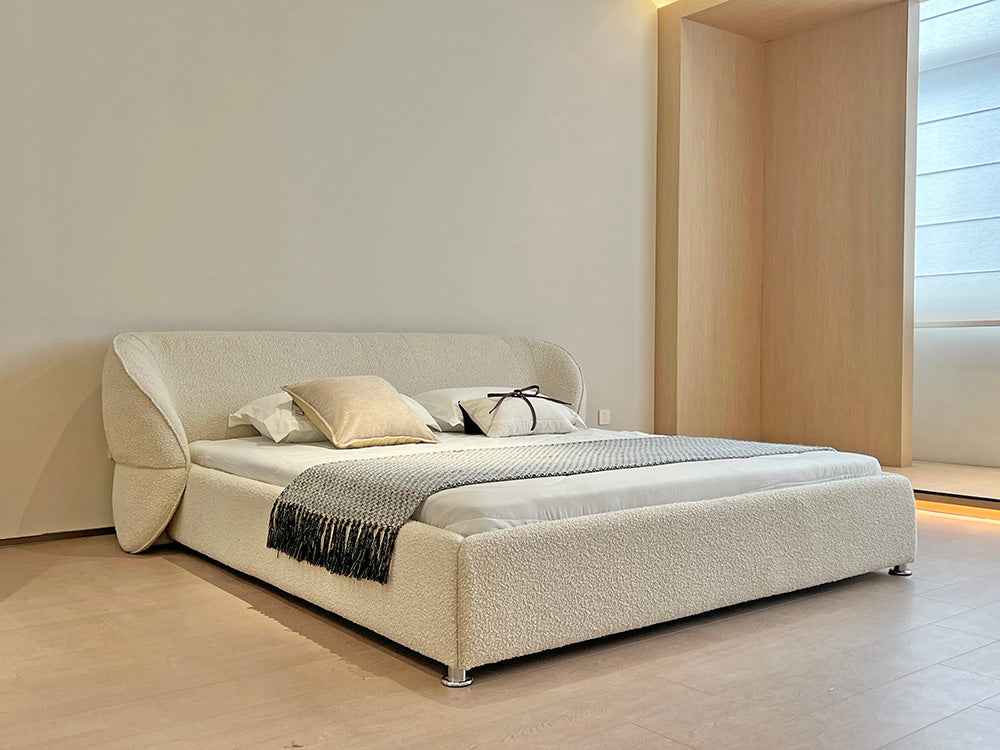 GC2251 New Hot Sell Lambswool Upholstered Bed