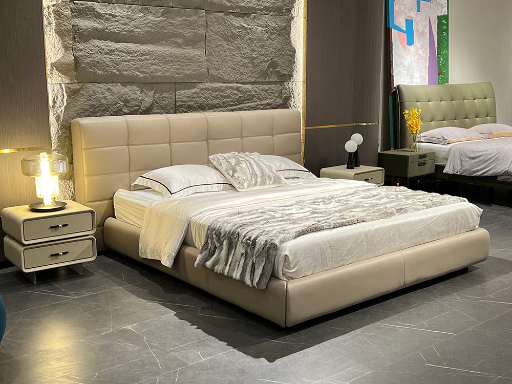 GC2307 Italian Tufted Up-holstered Bed