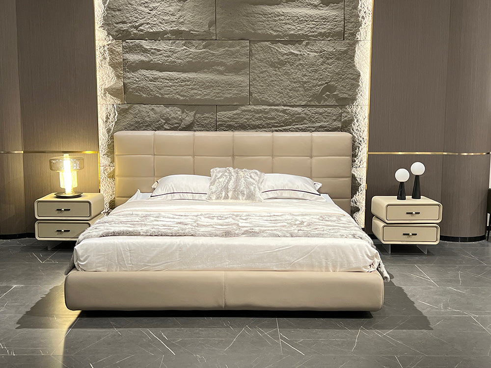 GC2307 Italian Tufted Up-holstered Bed