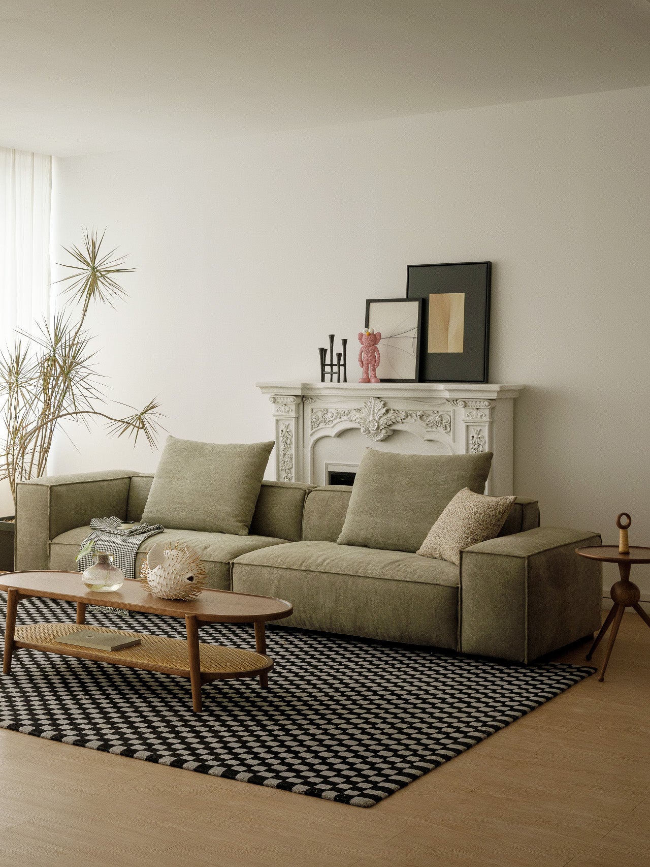 أريكة مربعة إيطالية حديثة GS9067B