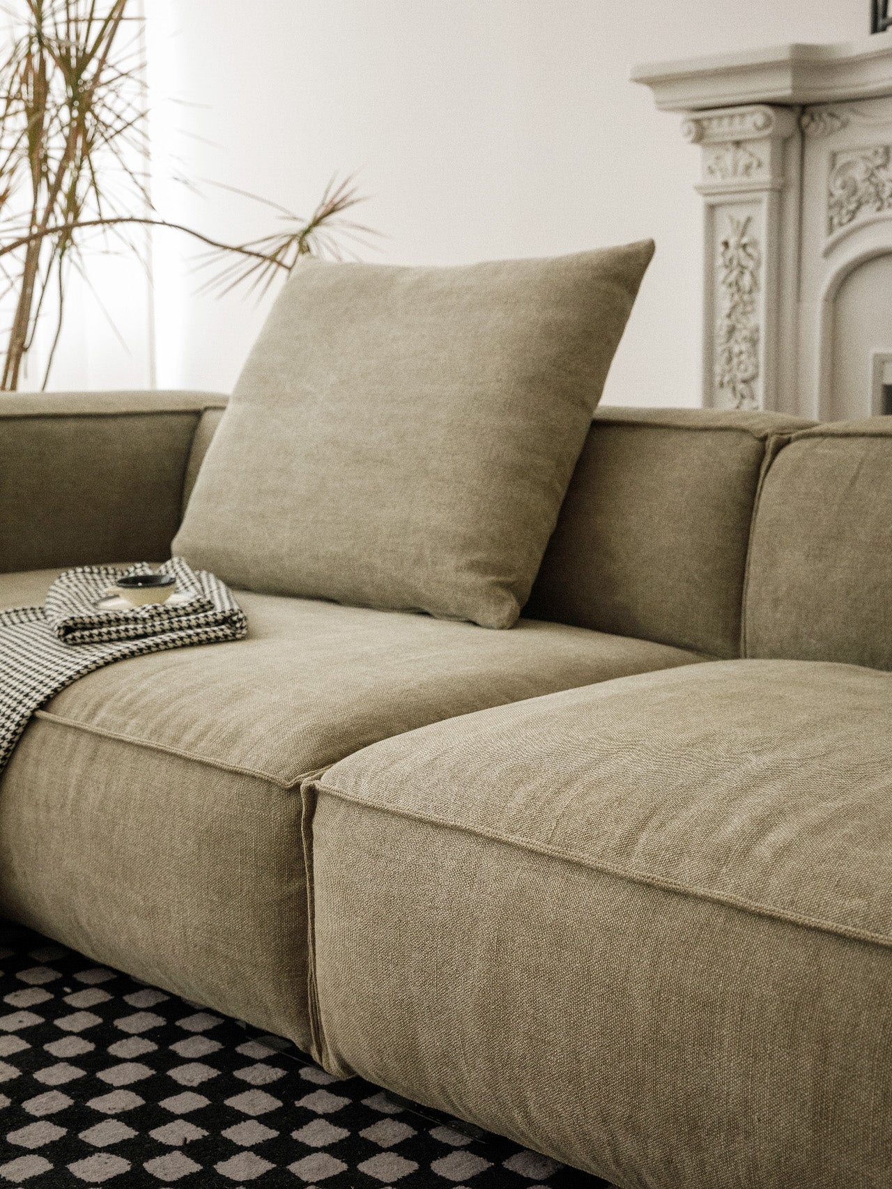 أريكة مربعة إيطالية حديثة GS9067B