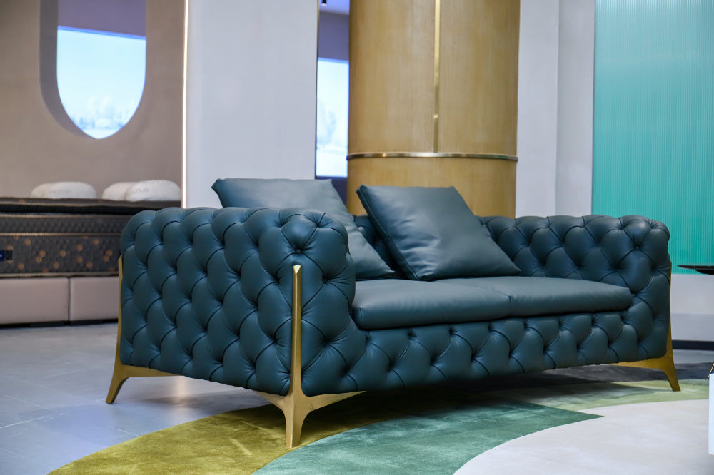 أريكة إيطالية فاخرة GS9075 بساق معدنية
