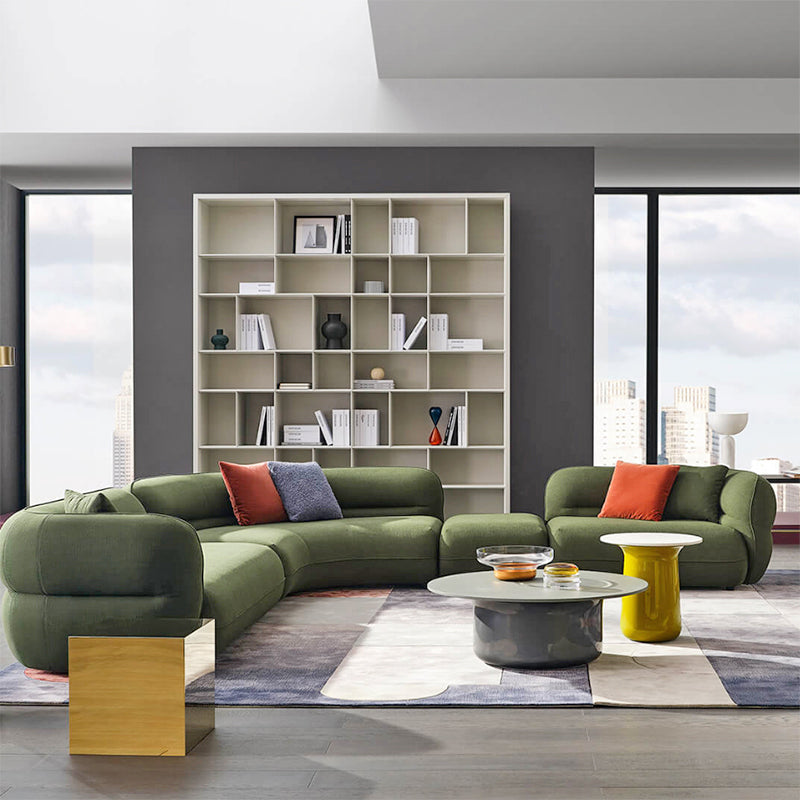 أريكة ناعمة بتصميم عصري باللون الكريمي GS9136