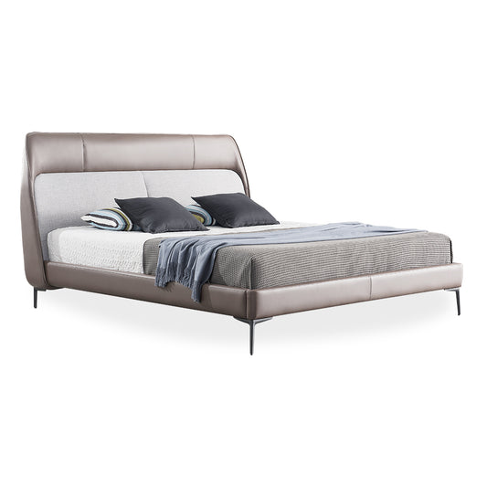 Gainsville GC1833 Nice Leather Upholstered Bed