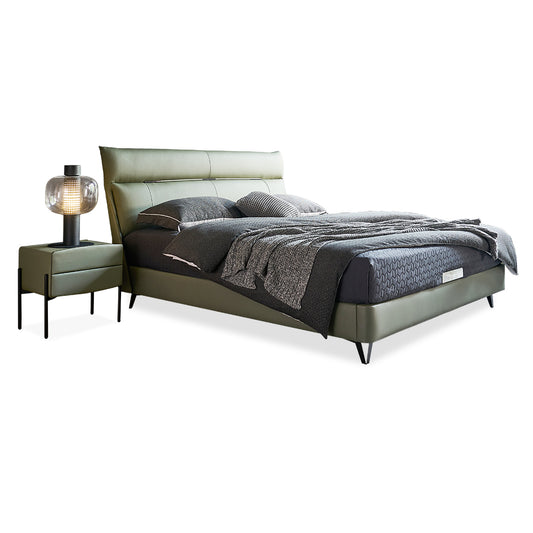 Gainsville GC2117 Soft Leather Upholstered Bed