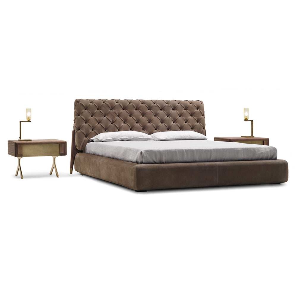 Gainsville GC2127 Italian Luxury Leather Upholstered Bed