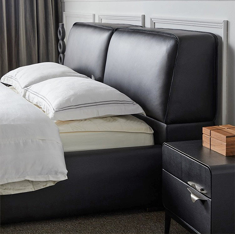 Gainsville GC2249 Modern Italian Luxury Leather Upholstered Bed