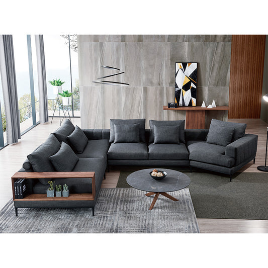 Gainsville GS9007 Living Room Sofas With Wood Table