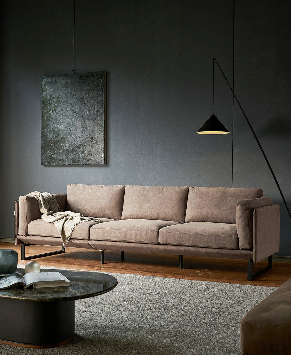 Gainsville GS9045 Minimalist 3 Seater Sofa