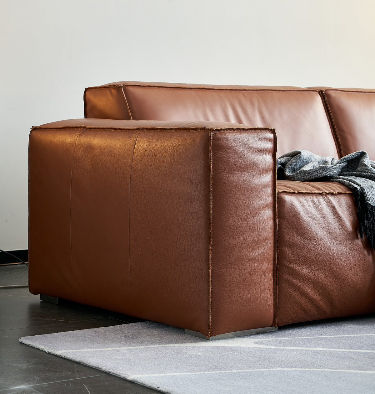 Gainsville GS9052  Modern Leather Soft Sofa