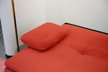 Gainsville GS9081 Italian Modern Red Fabirc Sofa