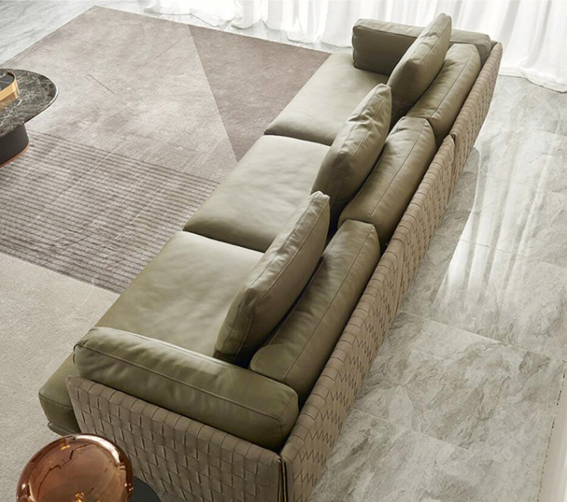 Gainsville GS9083 Italian Modern Design Woven Sofa