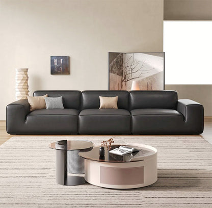 Gainsville GS9125 Elegant Leather Sofa