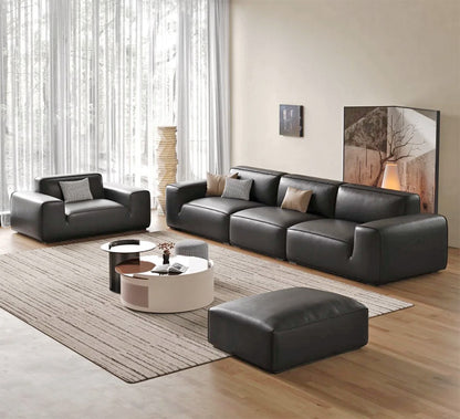 Gainsville GS9125 Elegant Leather Sofa