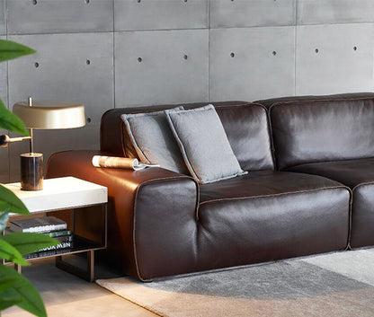 Gainsville GS9125 Elegant Leather Sofa