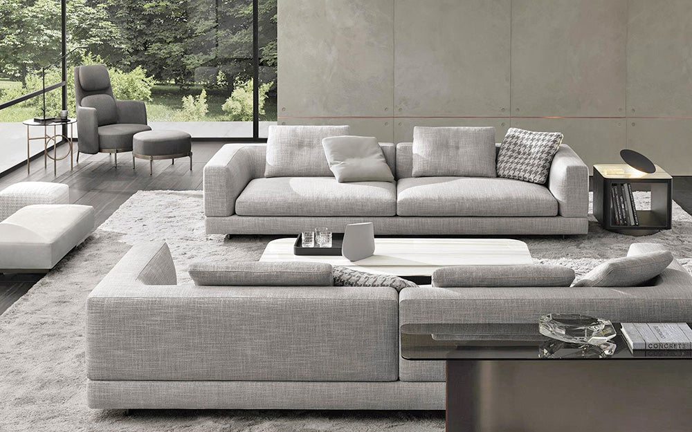 Gainsville GS9126 Italian Design Modern Cotton Sofa