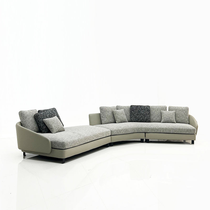 Gainsville GS9129 Italian Design Curved Sectional Sofa