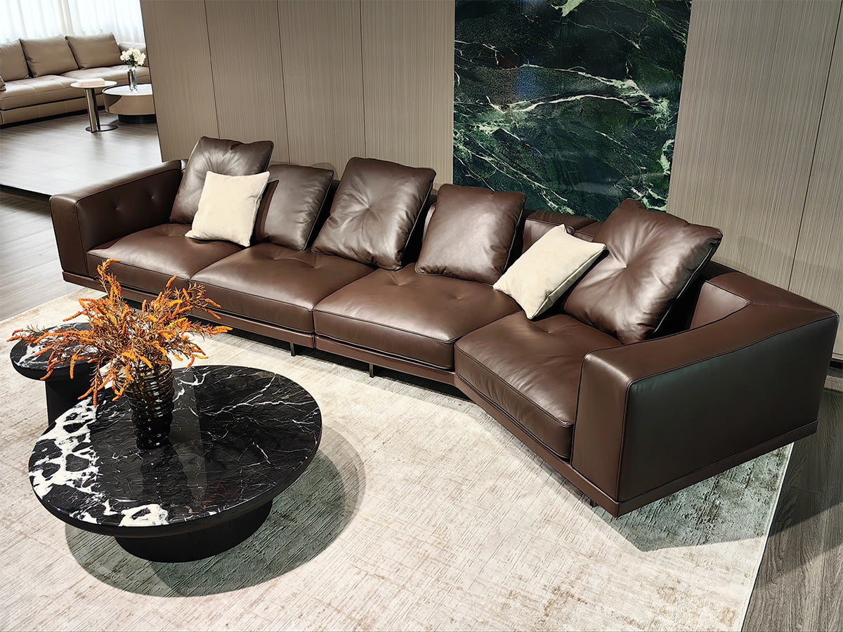 Gainsville GS9155 Italian Design Corner Sectional Sofa