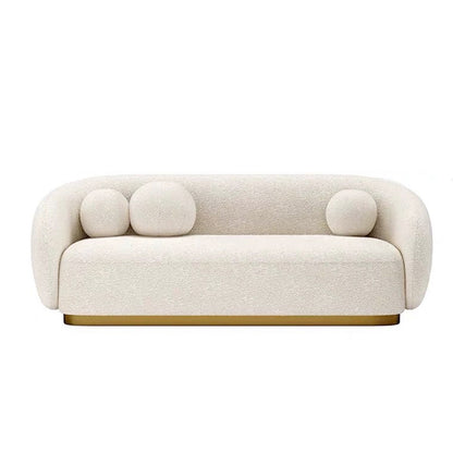 Gainsville GS9156 Italian Modern Iambswool Soft Sofa