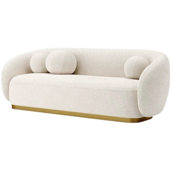 Gainsville GS9156 Italian Modern Iambswool Soft Sofa